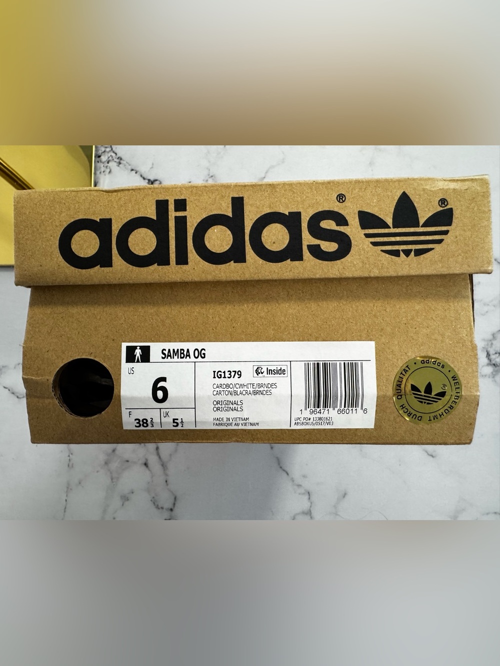 HARD TO GET Samba OG Cardboard Sneakers ❤️‍🔥 Price is FIRM - Picture 10 of 10